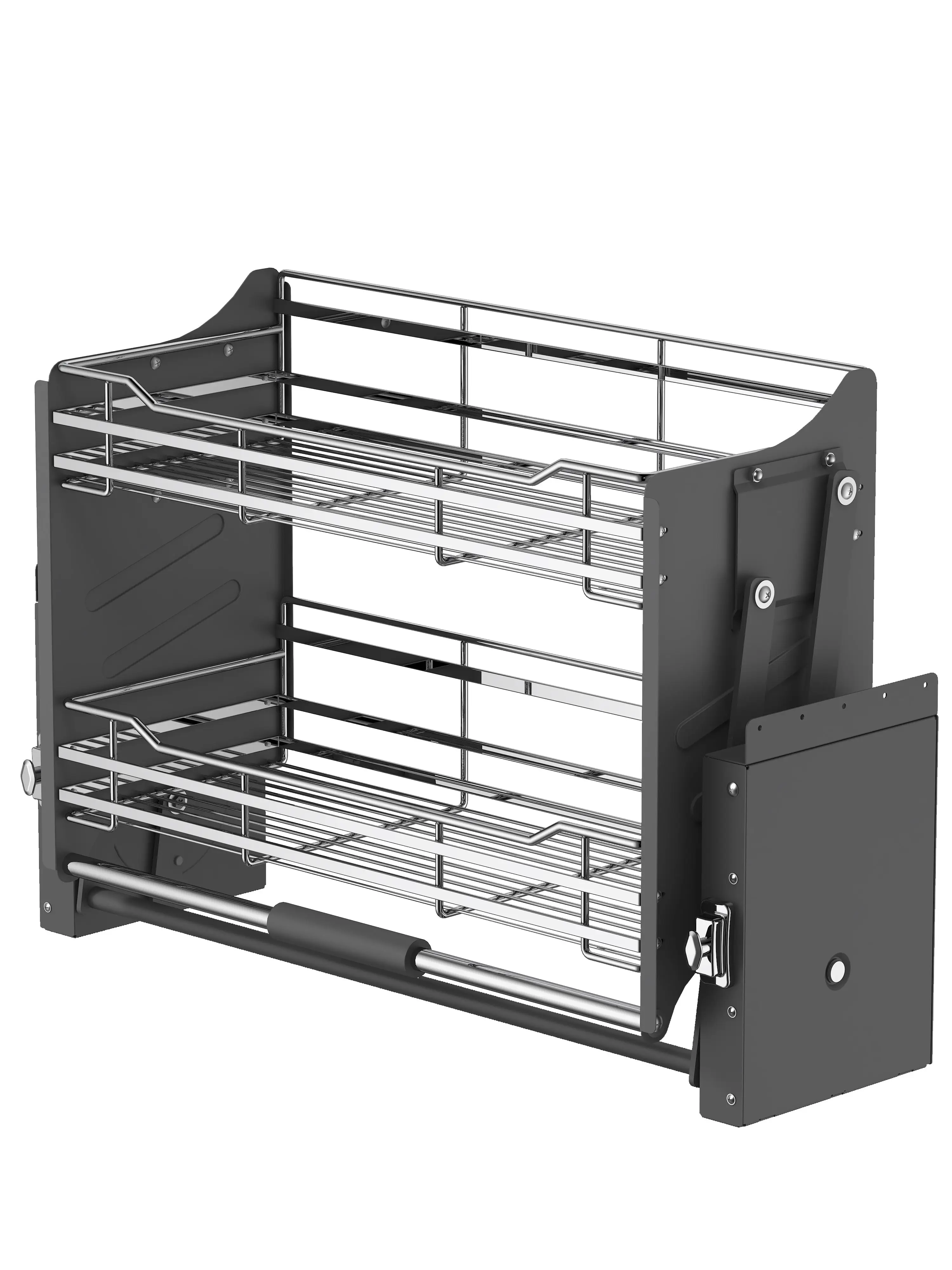 خزانة سلة مزدوجة قابلة للسحب للأسفل، خزانة مطبخ قابلة للسحب لأسفل رفع سلة المطبخ #6