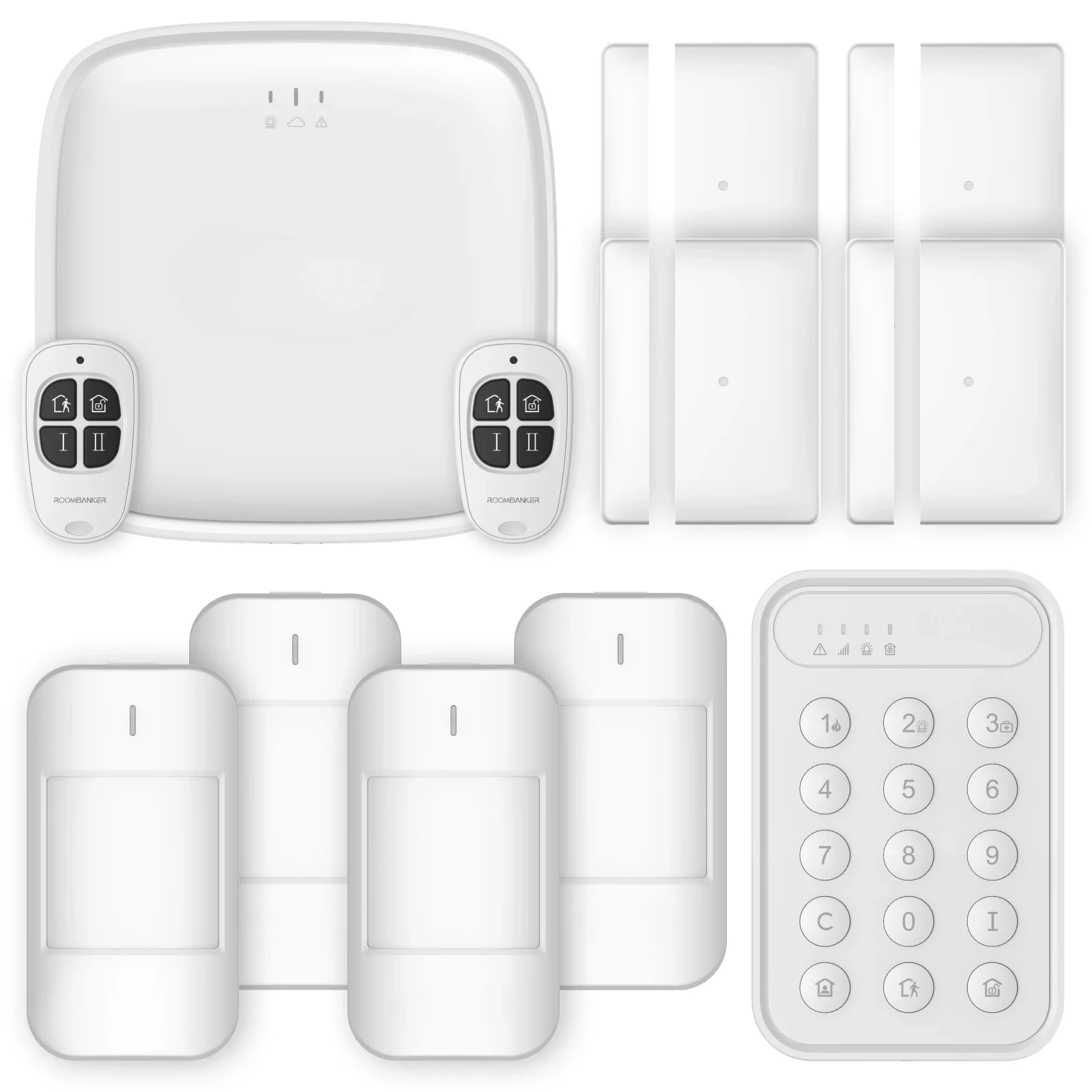 2024 Wireless Wifi Gsm Home Security Alarm System with Zigbee Bluetooth