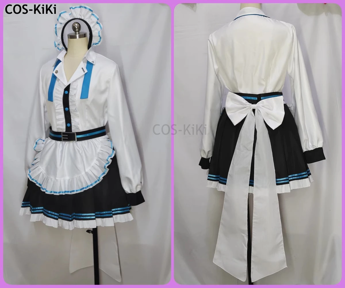 COS-KiKi Blue Archive Mikamo Neru Game Suit Nifty Lovely Maid Dress Cosplay Costume Halloween Carnival Party Role Play Outfit