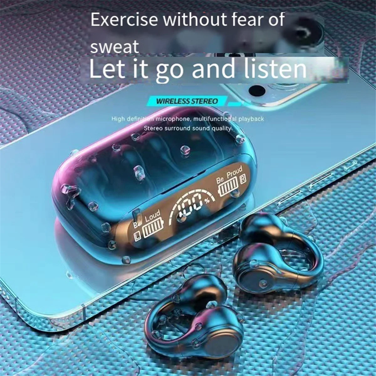 

Популярные наушники с костной проводимостью Bluetooth 5.3, беспроводная быстрая зарядка