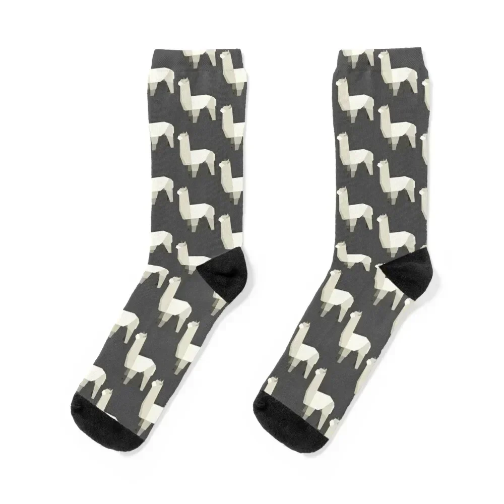

Origami Alpaca Socks hockey japanese fashion Thermal man winter sports and leisure Socks Woman Men's