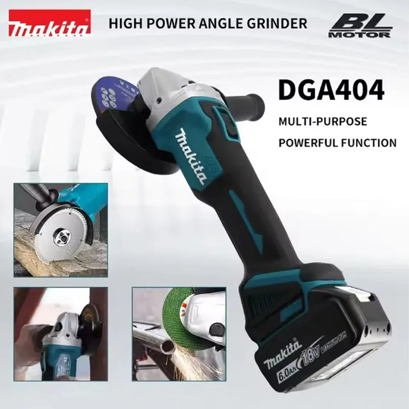 makita-dga404-18v-brushless-cordless-angle-grinder-125mm-high-power-rechargeable-cutting-polishing-machine
