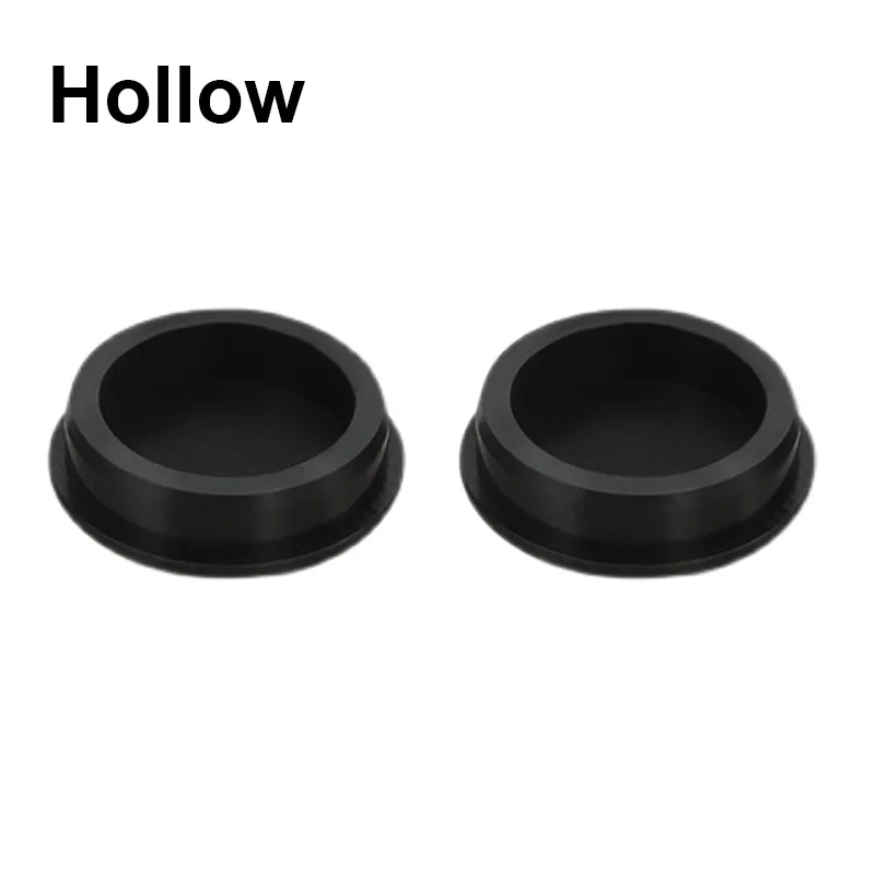 Black Silicone Rubber Hole Caps 9-19mm Solid Hollow Inner Bore T-type Plug Cover Snap-on Gasket Blanking End Cap Seal Stopper