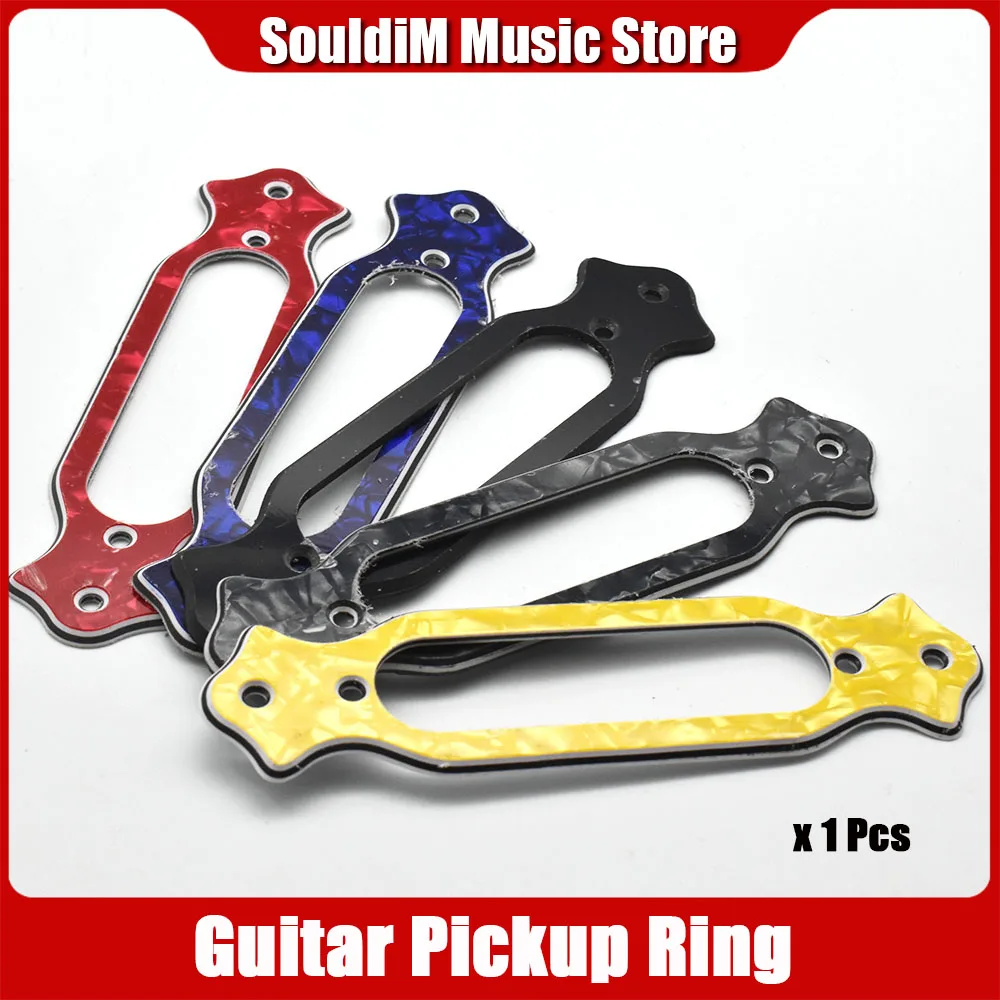 1pcs Single Coil Pickup Ring Plates Single Coil Pickup changed into Acoustic guitar sound hole pickups Support Bracket Cover