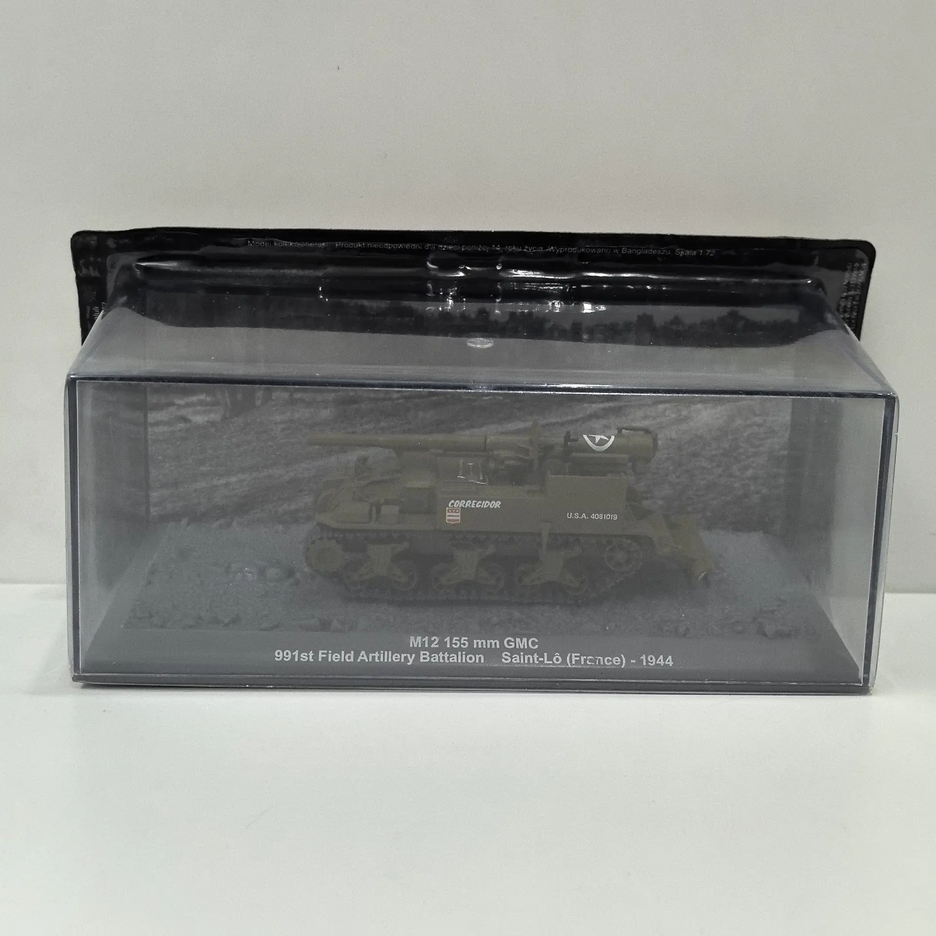 

Масштабная модель танка M12 155 GMC 1944 года из сплава, масштаб 1/72, Diecast DEA