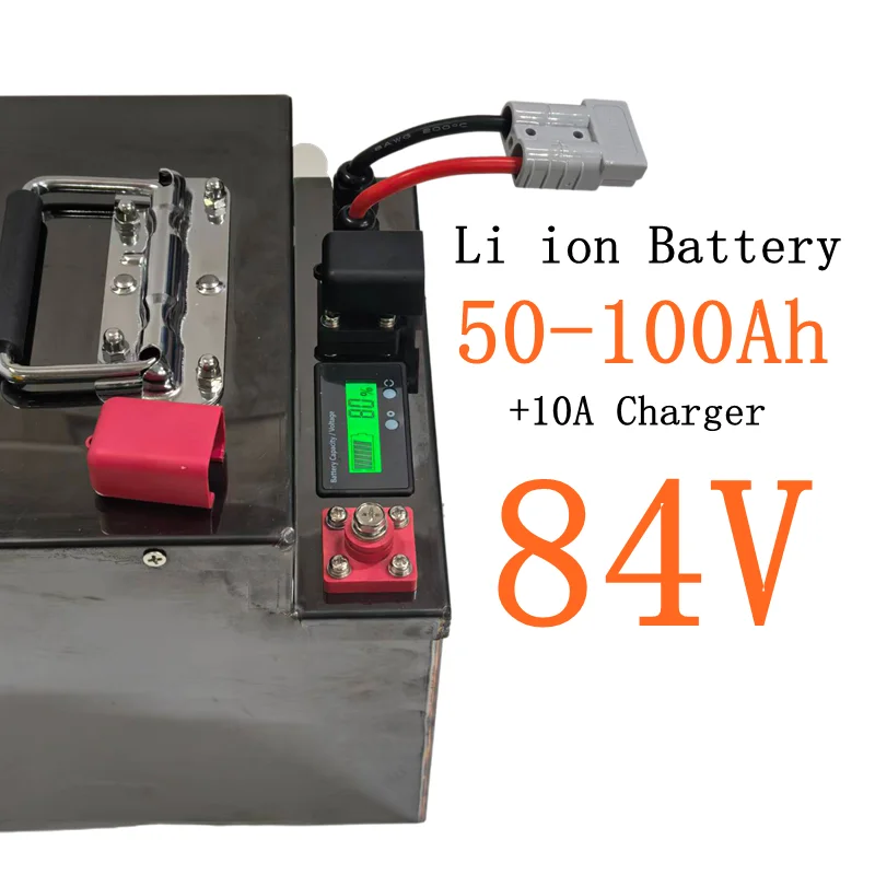 

Литий-ионный аккумулятор 84V 50Ah 60Ah 80Ah 100Ah с Bluetooth BMS 23S для 2KW 4KW 5KW 8KW двухколесного четырехколесного мини-автомобиля
