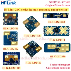 HLK-LD2401 LD2402 HLK-LD2410B LD2412 HLK-LD2450 LD2410C LD2420 Human Presence Sensing Radar Module Millimeter Wave Motion Sensor