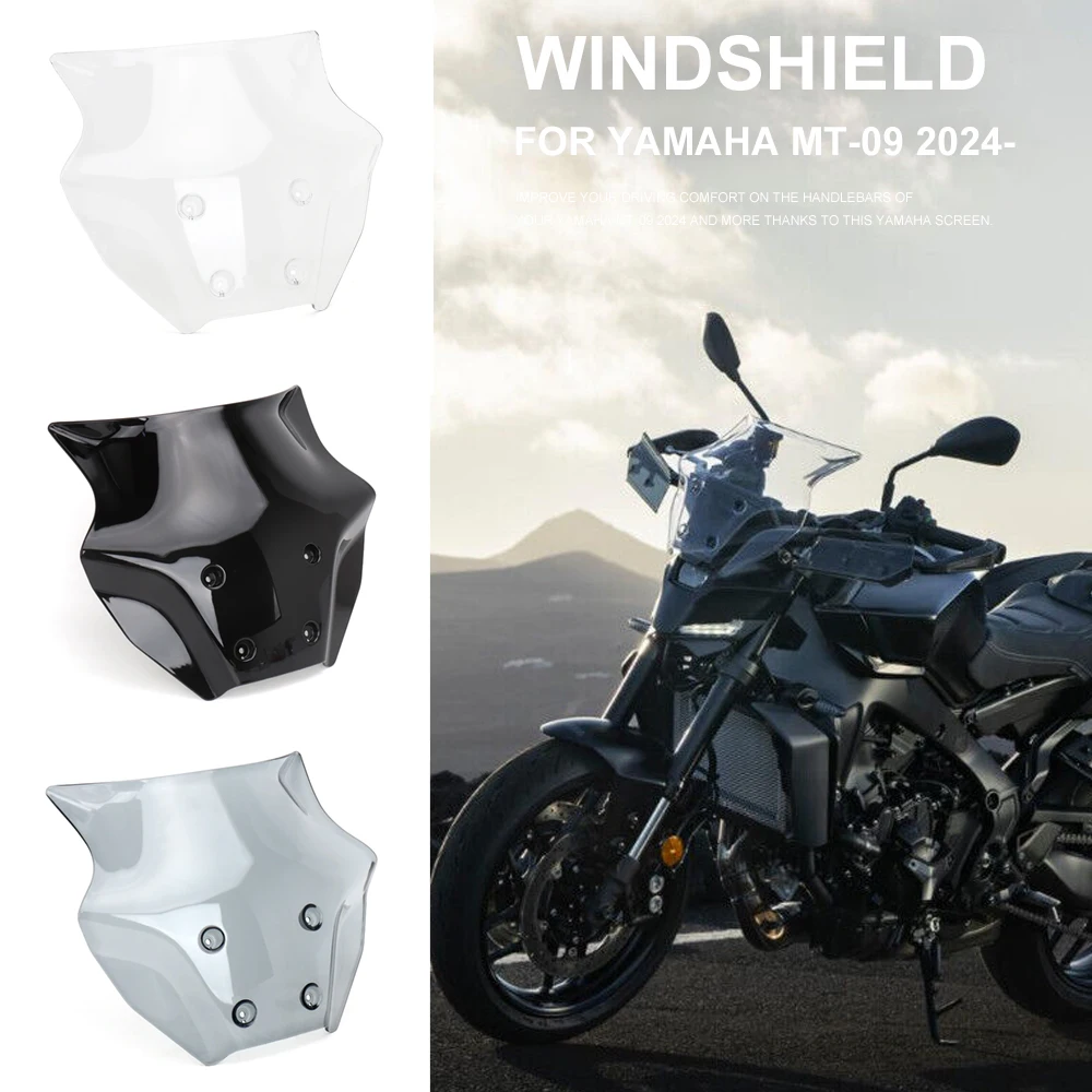 

New Motorcycle Accessories Windshield Wind Deflector Windscreen Fairing For YAMAHA MT-09 MT09 MT 09 mt09 2024