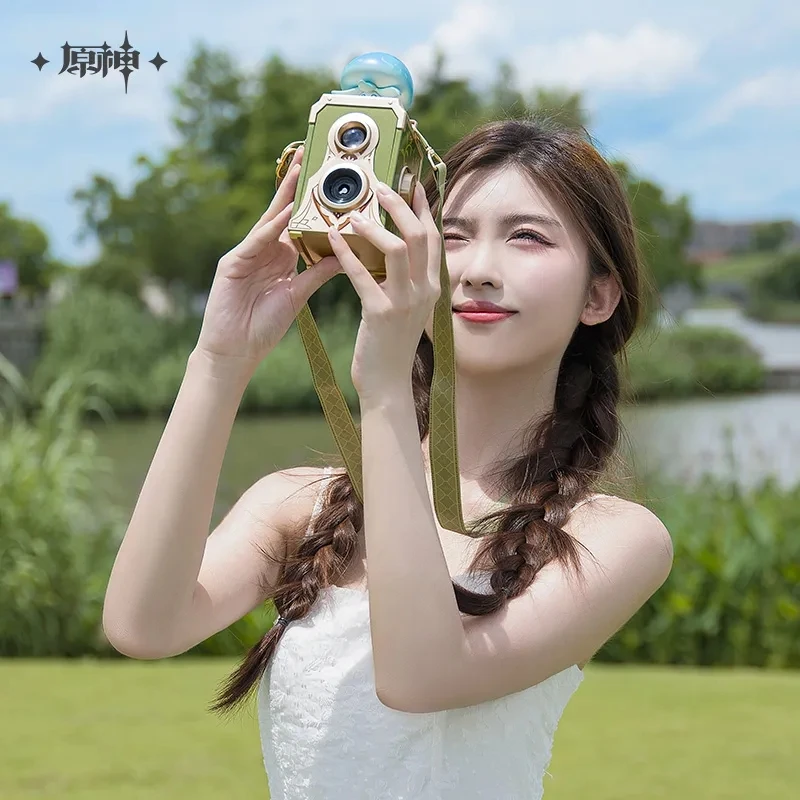 Genshin Impact Game Satchel para Crianças, Photo Bubble Machine, Acessórios Cosplay, Anime, Presente de Halloween, Genuíno, Em estoque