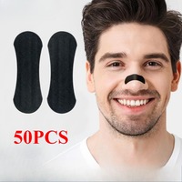 50PCS Nasal Strips Portable Breathing Nose Strips Right Way Stop Snoring Sleeping Aid Device Easier Breath Improve Sleep