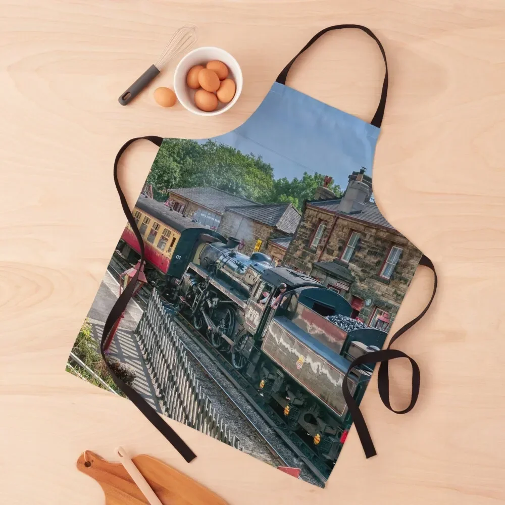

Goathland Station - North Yorkshire Moors Railway Apron Men'ss For Nail Stylist Funny Women Kitchen'S Apron