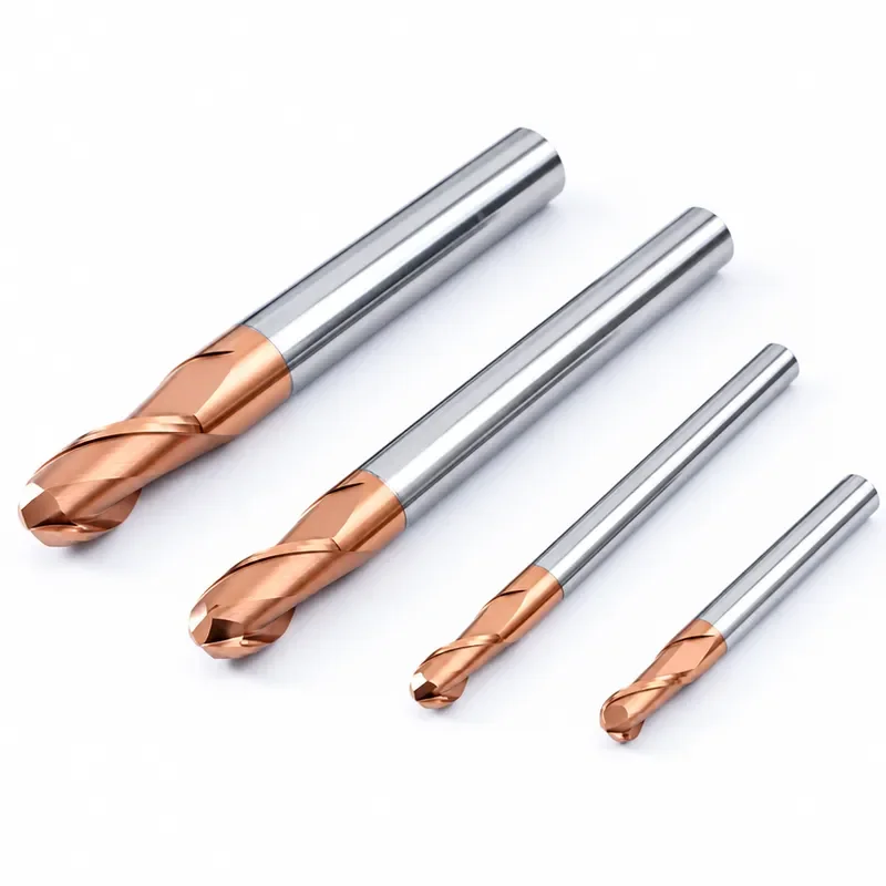 HRC55 2T Two Flutes Ball Nose End Mill CNC Milling Professional Cutter Router Accessories Blade Drill Tungsten Steel Work
