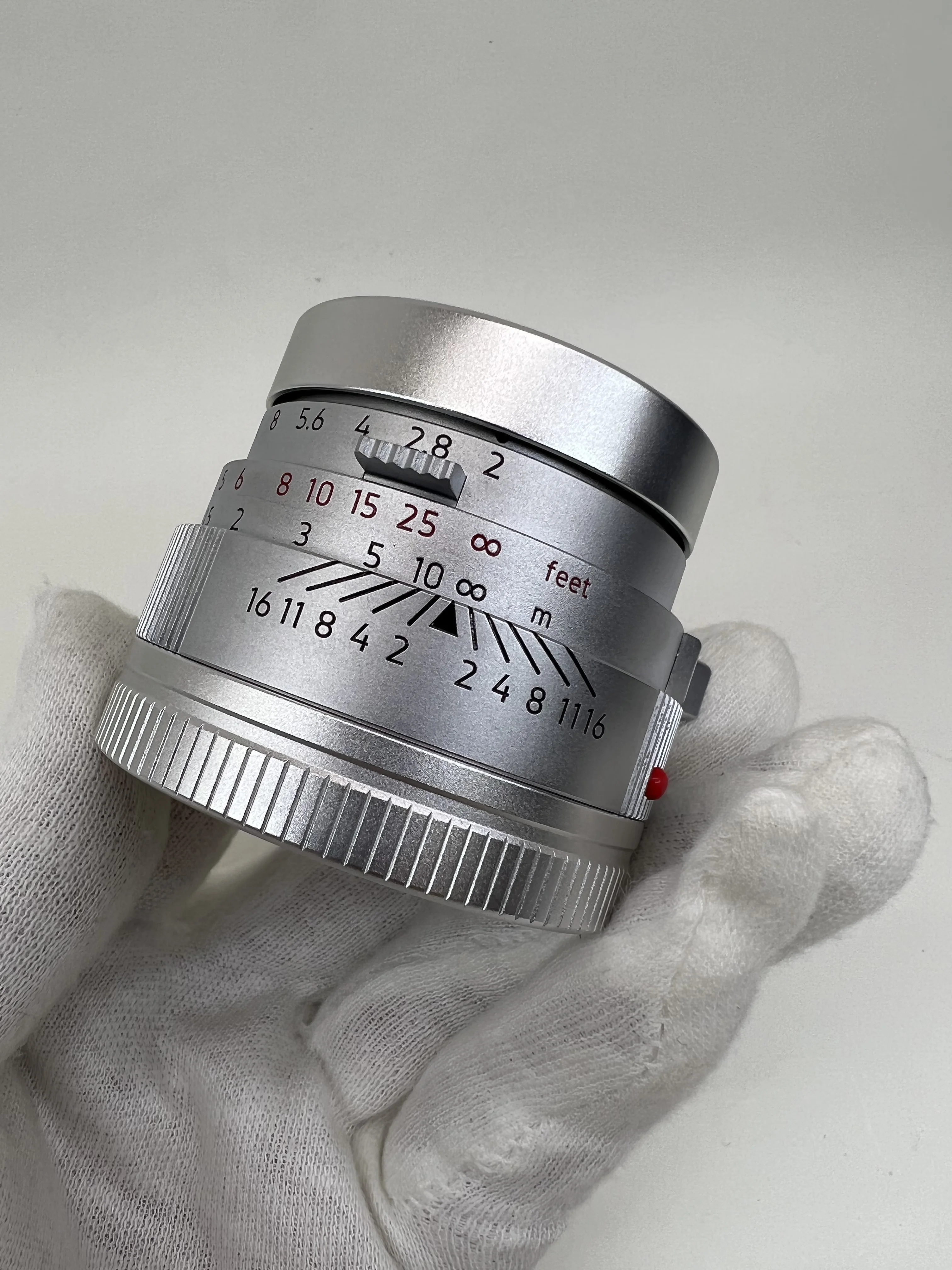 라이트 렌즈 랩 50mm F2 렌즈 실버 크롬 (라이카 수믹론 라이카 M10 M11 M M3 M6 M240 M4 렌즈 라이카 M 렌즈 풀 프레임용)