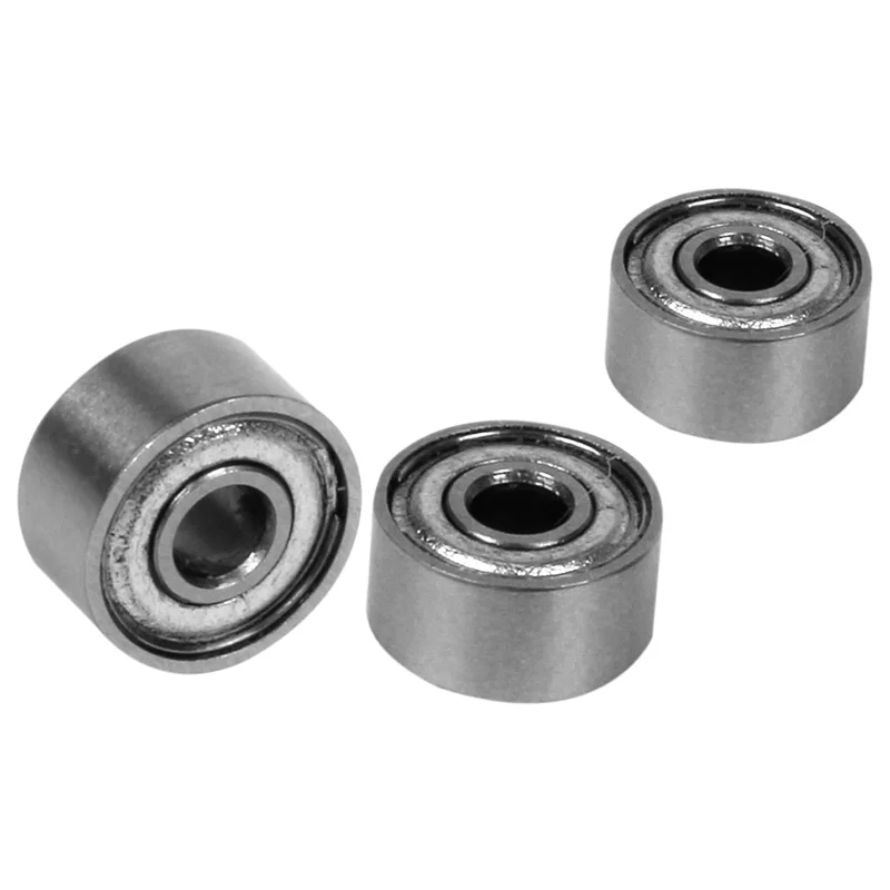 ABGE-50Pcs Rodamiento de bolas radial métrico blindado de metal sellado de goma en miniatura Modelo: 692 ZZ 2X6X3MM