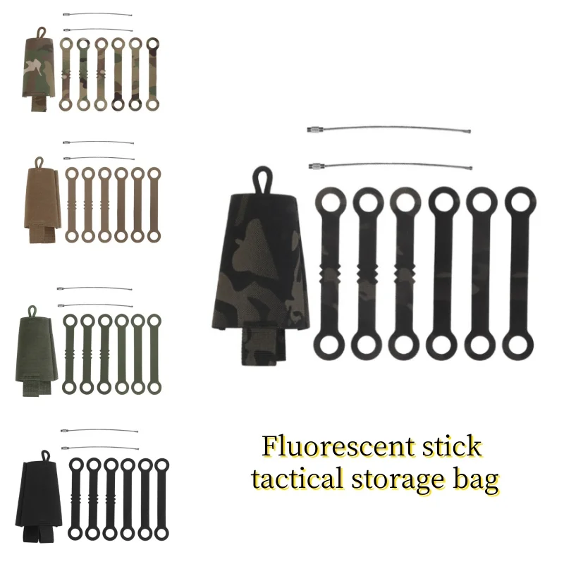 actical glow stick storage bag, portable storage bag that can be combined and matched