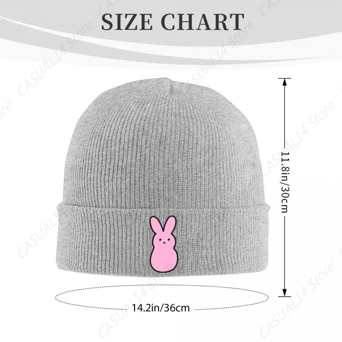 Pink Peep Beanie Hats Music Trendy Caps Men Women Hippie Knit Hat Autumn Winter Design Elastic Beanie Hat