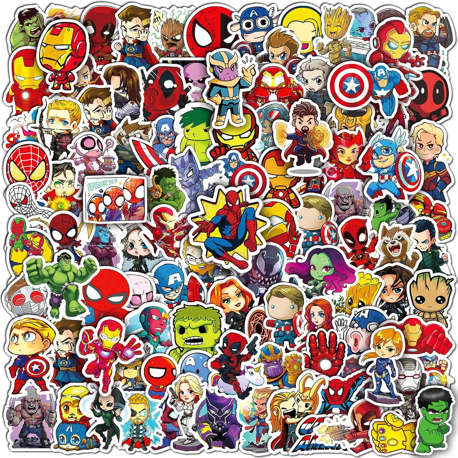 

200PCS Cool Stickers for Water Bottles, Skateboard, Luggage - Waterproof Vinyl Bulk for Boys Teens Adults
