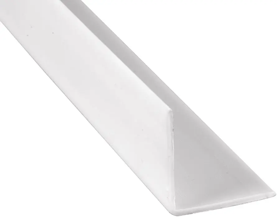 

White Vinyl Corner Guards 2-3/8" x 48", Easy Install, Protects Walls from Damage (6 Pack)