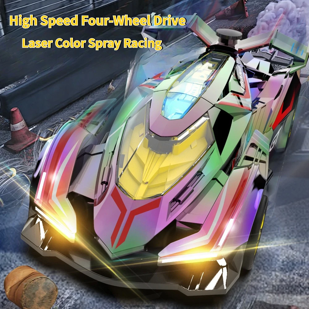 

JJRC New Drift Racing Car Laser Color Spray Sports Car Children's Electric Toy Off-road Vehicle Model 4WD Boy's Gift