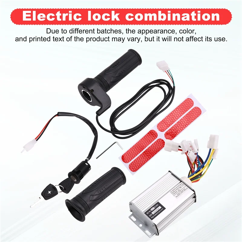 2025 Trend36v 1000W Electric Scooter Brush Controller +Throttle+Accelerator+Lock Kit For Electric Bike/Electric Scooter