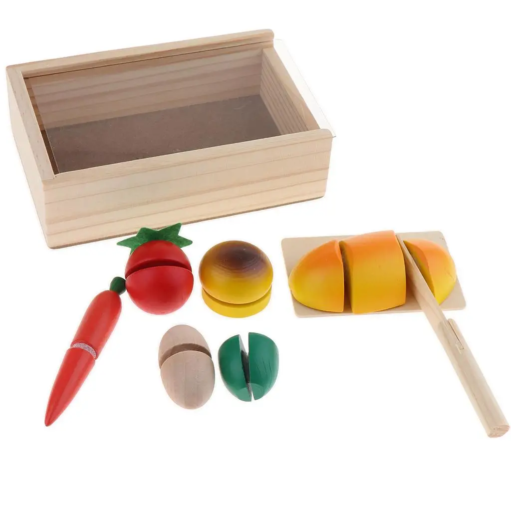 Wooden Children Simulation And Vegetables Cooking Educational Toys