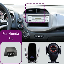For Honda Fit 2008 2009 2010 2011 2012 2013 Car Phone Mount Wireless Charger Special Mobile Phone Holder Fixed Stand Accessories