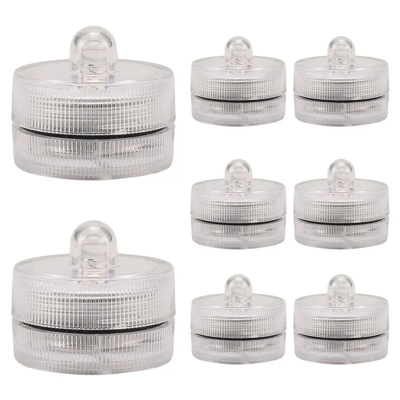 مصابيح LED عديمة اللهب مقاومة للماء مرة واحدة لتزيين حمام السباحة الغاطسة لحفلات الزفاف والحفلات