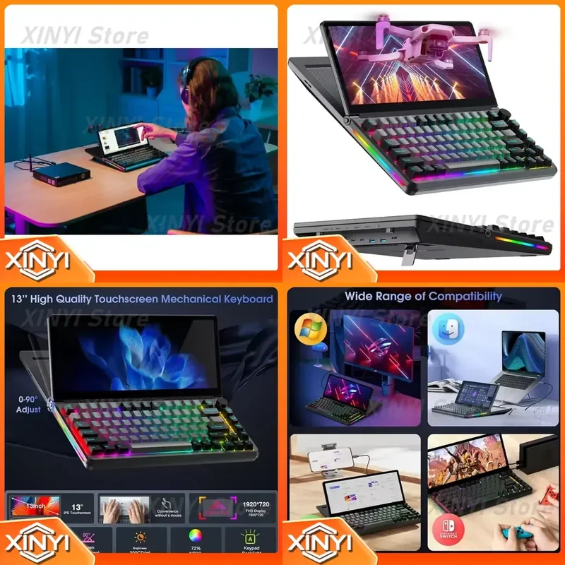 New 82 Keys Gaming Keyboard Portable Office Custom Wireless Mechanical Keyboard with Switch for Wins Laptop PC