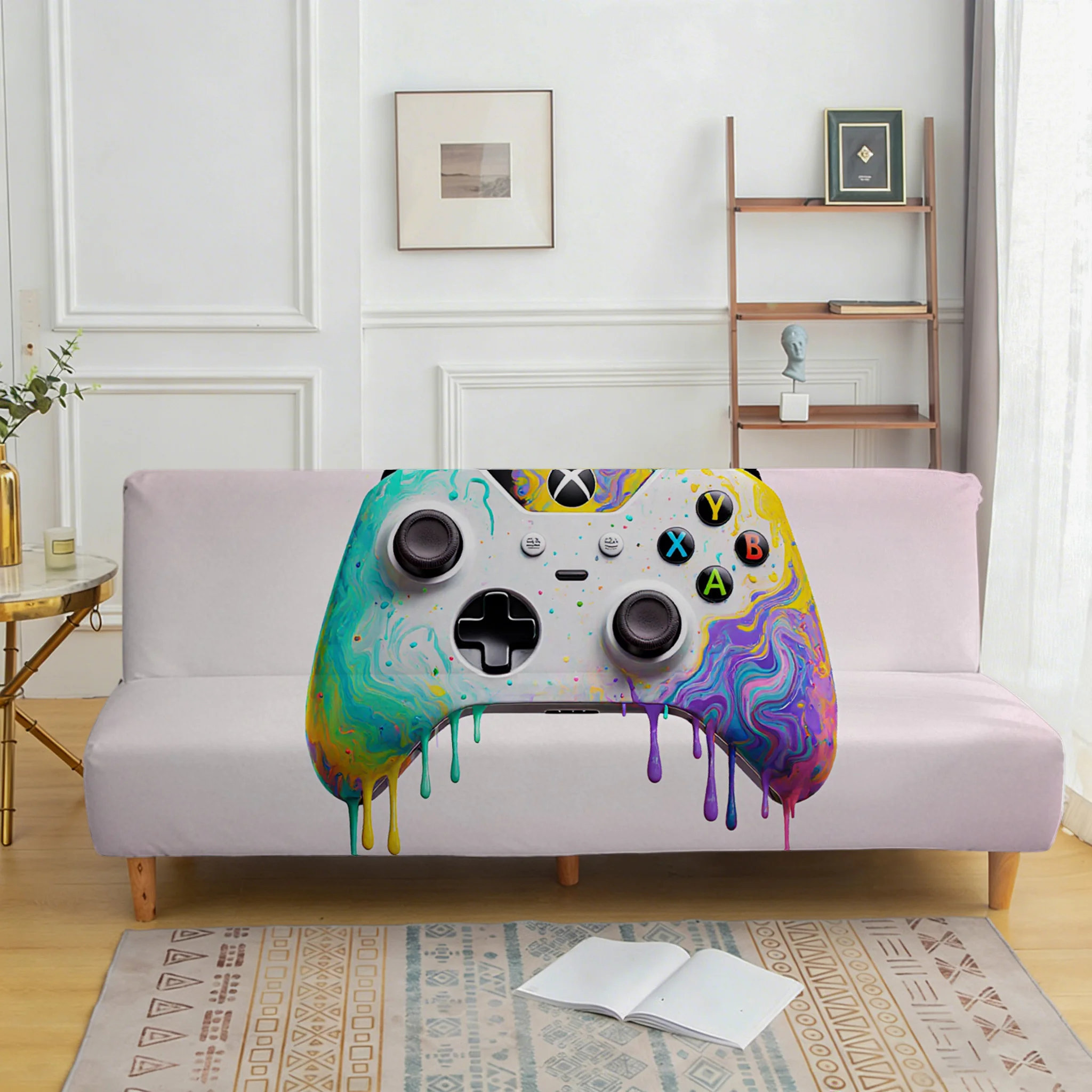 Trend melt handle elastic sofa cover, living room sofa cover, dustproof washable sofa cover
