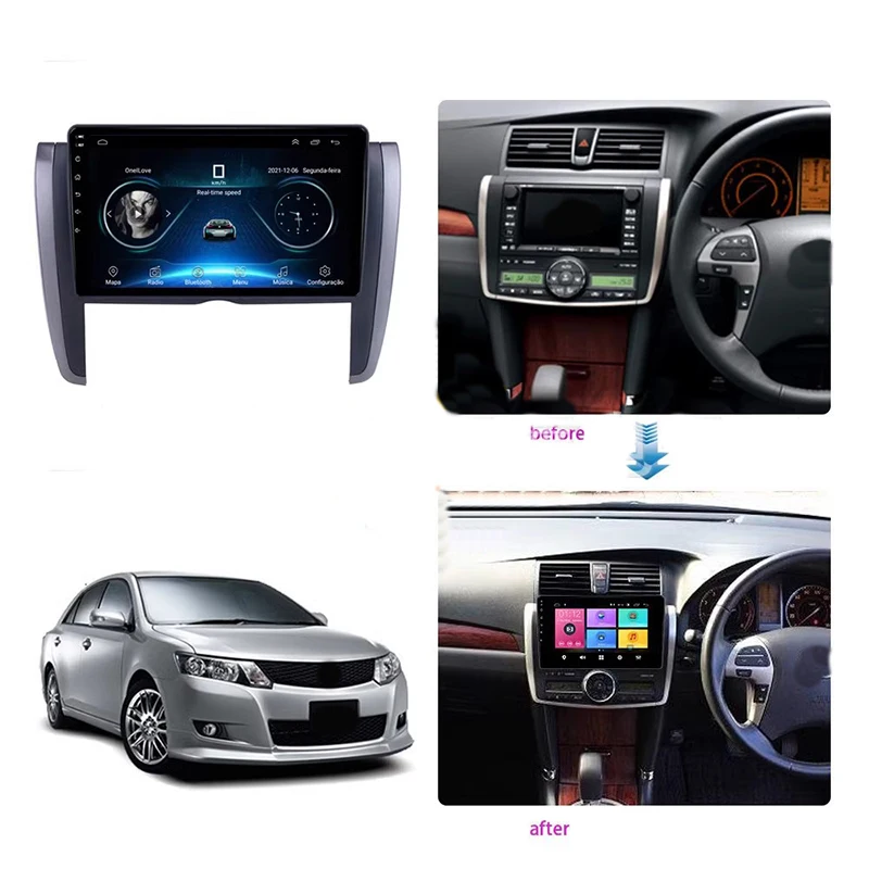 Car Multimedia Frame Car Audio Radio Frame Dashboard Panel 9