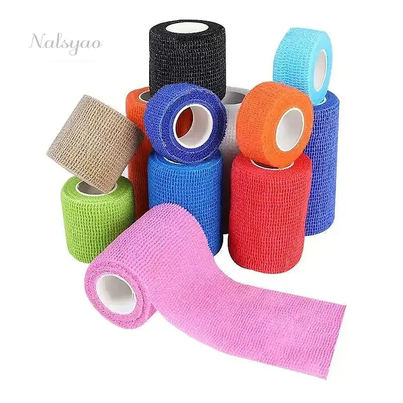 1/6/12/24/30pcs Tattoo Grip Strength Bandage Cover Tape Non Woven Waterproof Self Adhesive Wrist Protection Accessories