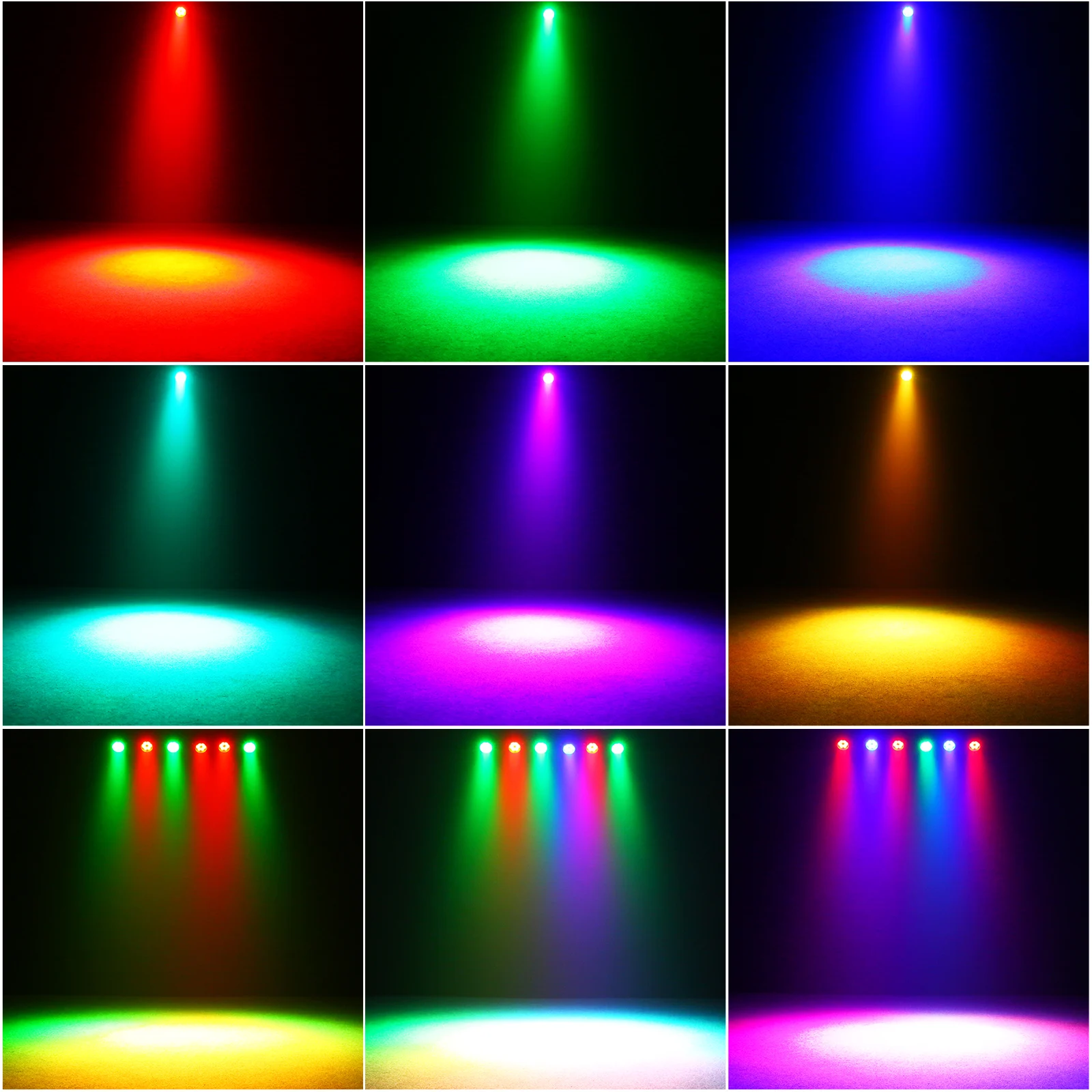 20W 6* Waterproof Palm Lamp with Remote Control Stage Light  for DJ Concert Party Weddings Nightclub Dance Hall