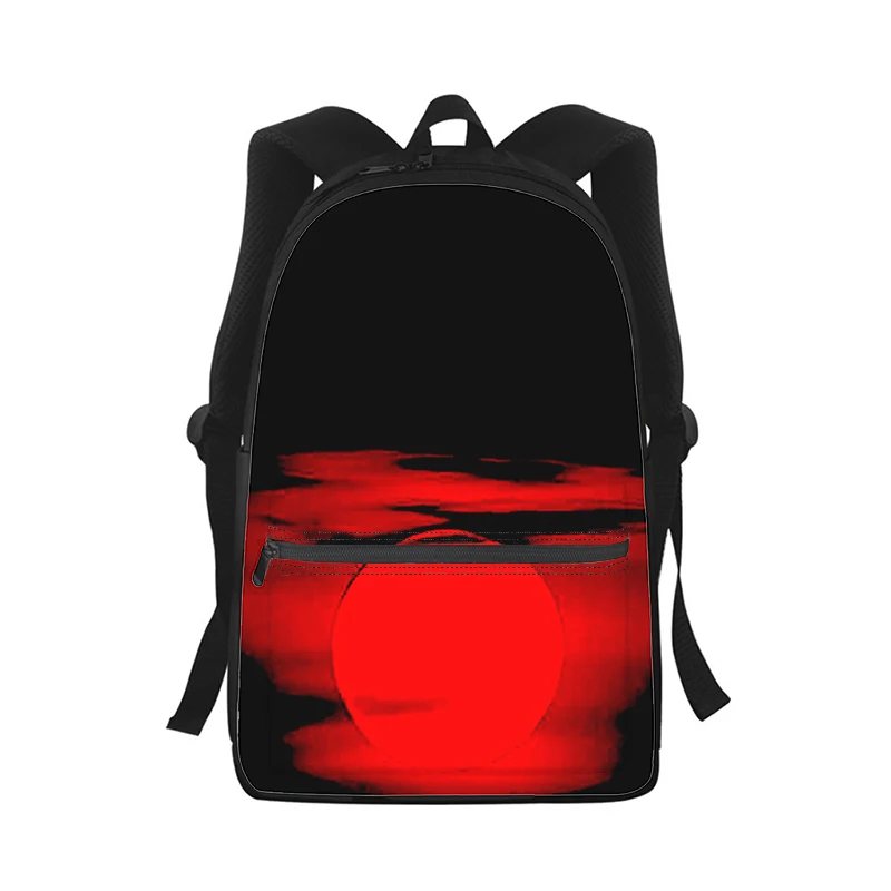 Art moon uomo donna zaino 3D Print Fashion Student School Bag zaino per Laptop borsa a tracolla da viaggio per bambini