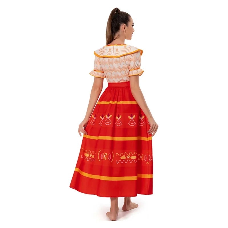 Costume Cosplay Dolores Madrigal pour enfants et adultes, robe imbibée, tenues de carnaval d'Halloween