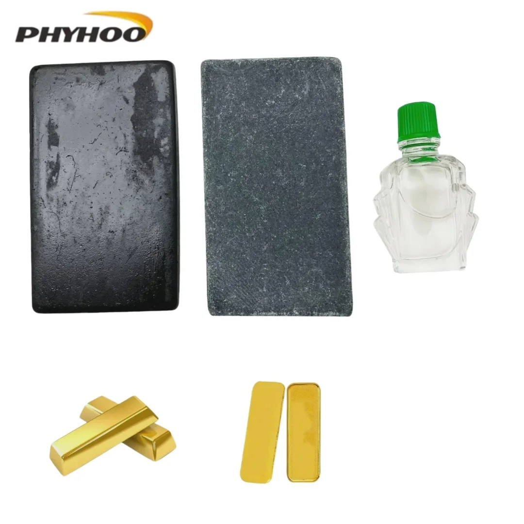 PHYHOO Sets of Golden Testing Stone And Solution for Verifying The Authenticity of Golden, Used by Collectors And Pawn Shops.