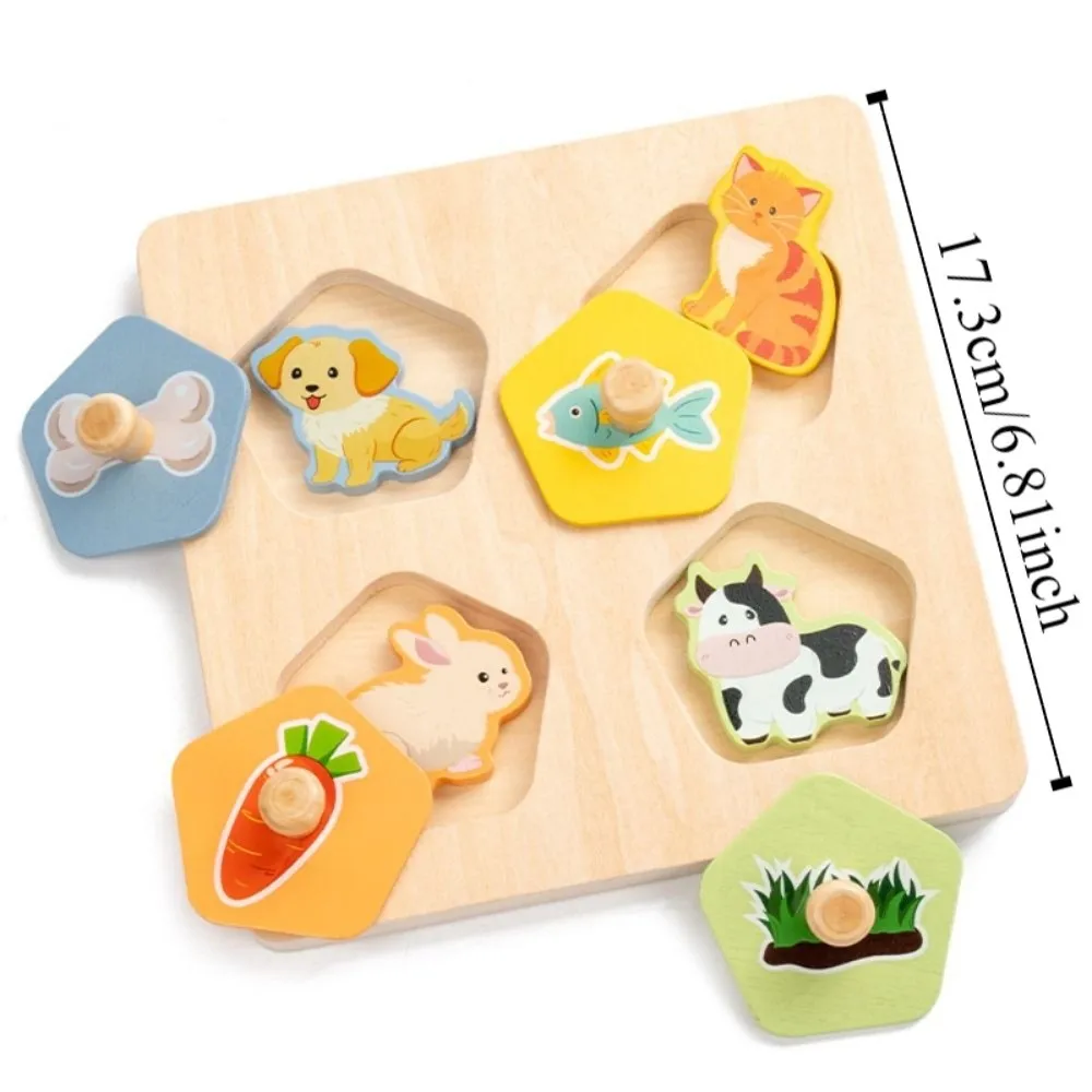 Puzzelbord Houten speelgoed 3D-puzzels Montessori Interactieve vorm Bijpassend bordspel Logisch denken DIY Dierenpuzzelspeelgoed