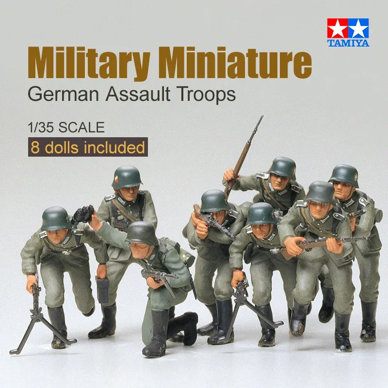 TAMIYA1 Plastic Assembled Soldier Kit 35030 Infantry Assault Team 1/35