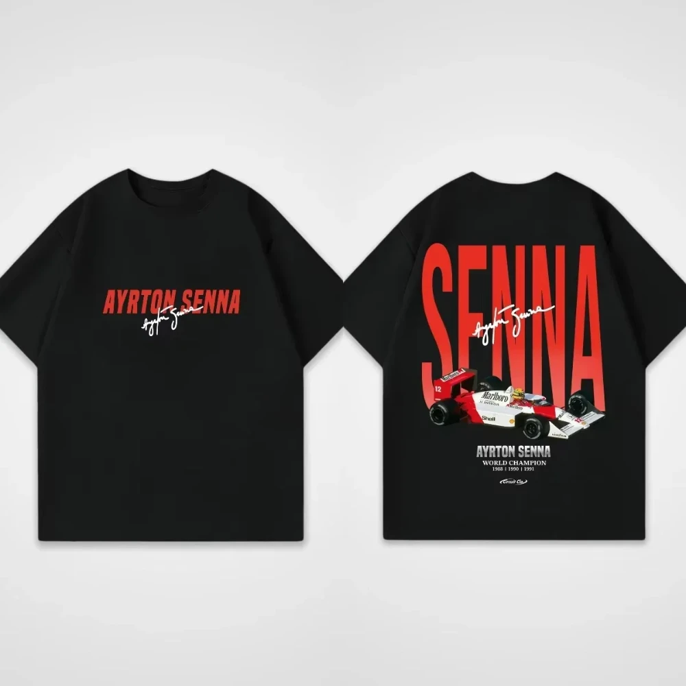 2026 Vintage Racing Car Graphic Large Printed Cotton Unisex Short Sleeve T-Shirts for Kids Adults Motorsport Casual Tops