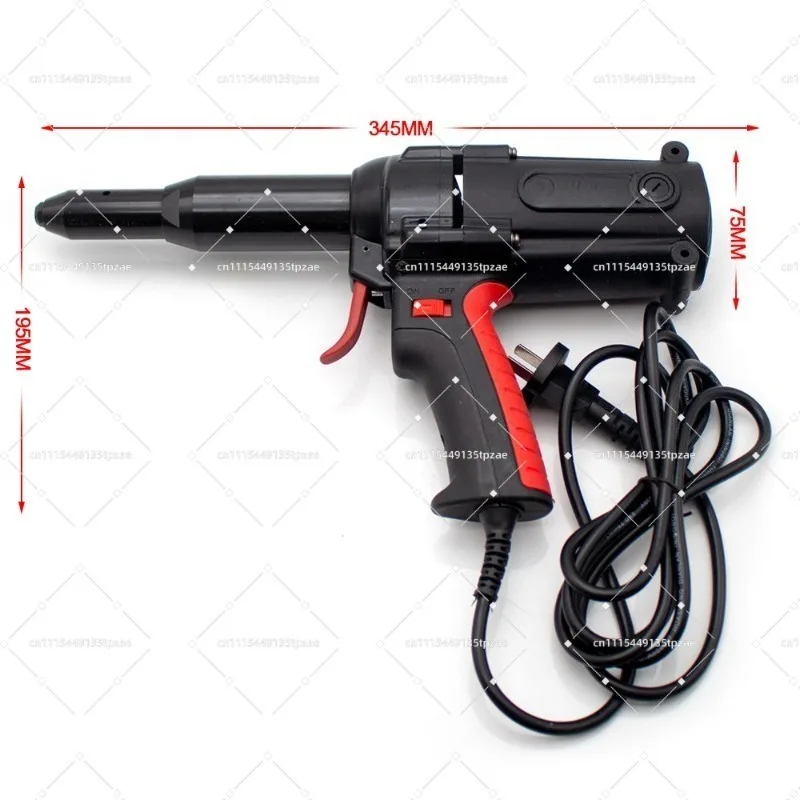 AC220V 600W Electric Riveting Unit Heavy Duty Blind Rivet Processing Fitting 4.0-6.4MM 16000N 25MM Stroke