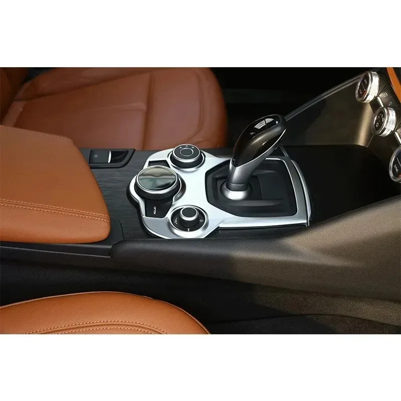 

Новый ABS салон автомобиля, центральная консоль, панель переключения передач для Alfa Romeo Giulia Stelvio 2016-2018, автомобильные аксессуары, стиль из углеродного волокна