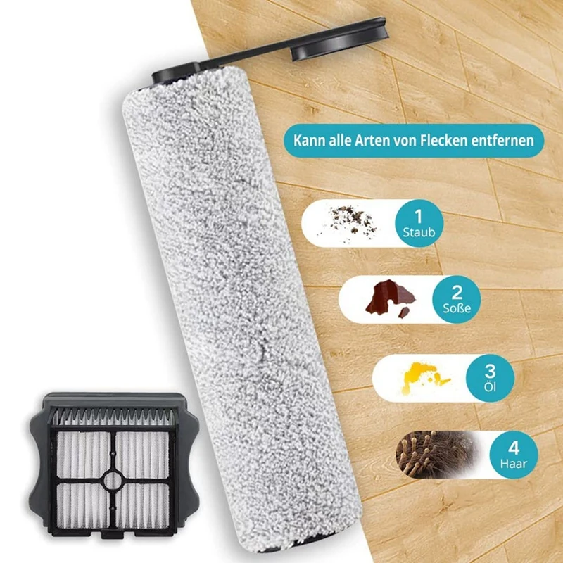 Promotion!Roller Brush And Vacuum Cleaner Filter For Tineco Floor One S5 Cordless Wet And Dry Vacuum Cleaner