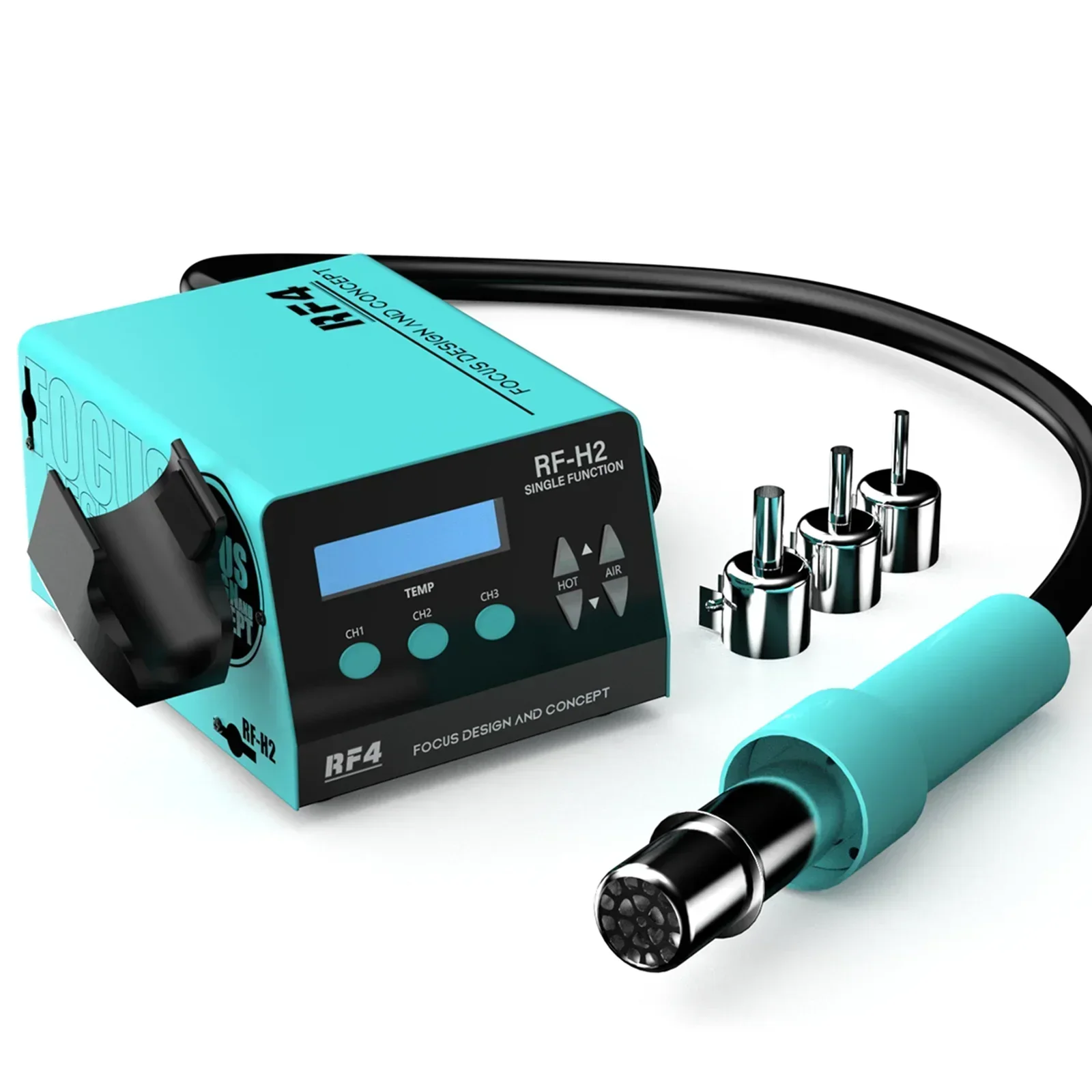 RF4 1000W Fast Desoldering Hot Air Gun Soldering Station Digital Display Intelligent BGA Rework Station To PCB Chip Repair H2