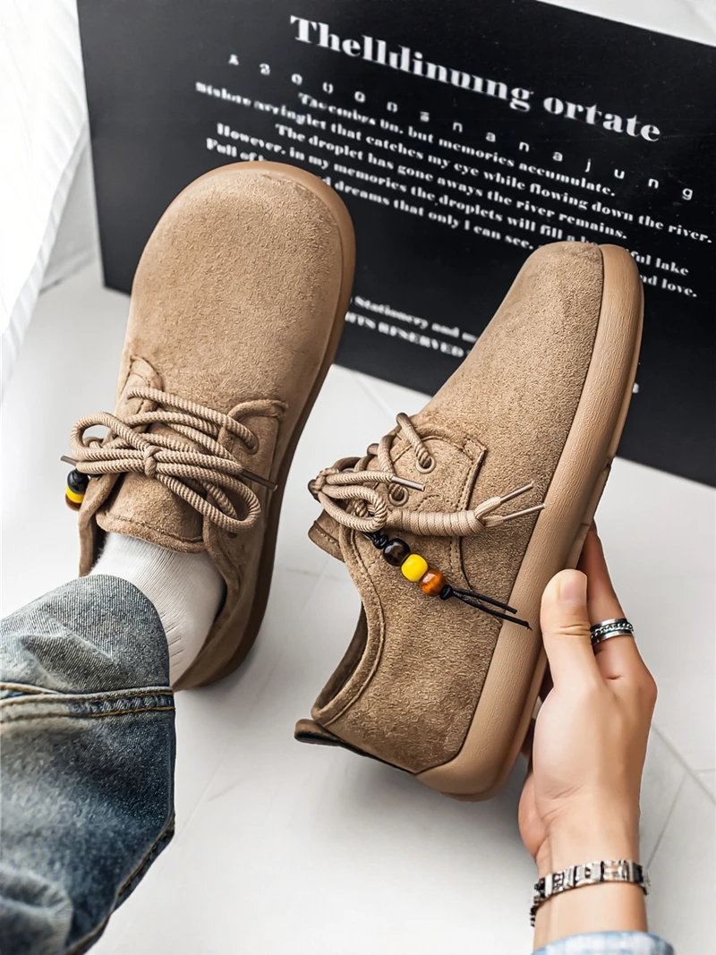 

Men's Casual Slip-On Shoes Anti-Slip Large Head Vintage Birkenshoes Comfortable Breathable Leather Synthetic Upgraded V...