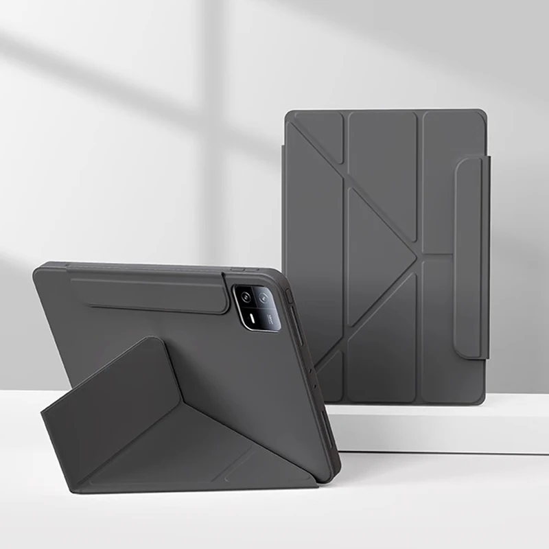 3+Y Fold Leather Stand Case For Xiaomi MI Pad 8 7 6 5 Pro for Redmi K Pad 2 9.7 8.8 SE 8.7 inch Tablet Case Soft Silicone Cover