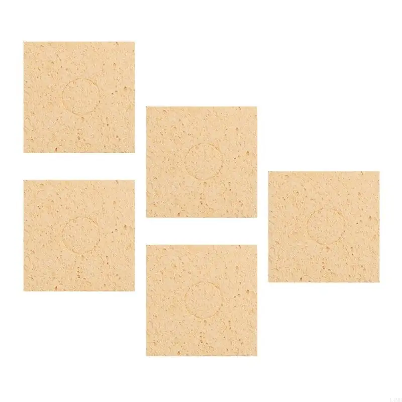 L4MB 5PCS บัดกรีฟองน้ำทำความสะอาดฟองน้ำทดแทนฟองน้ำอุตสาหกรรม