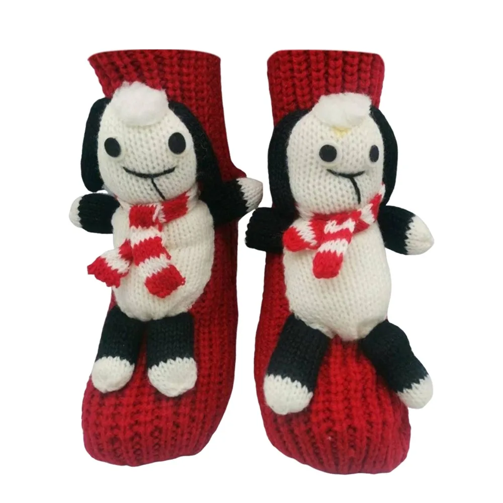 

Creativity 3D Prints Christmas Socks Thick Warm Animal Socks Non-Slip Hand Crocheted Middle Tube Socks for Men & Women