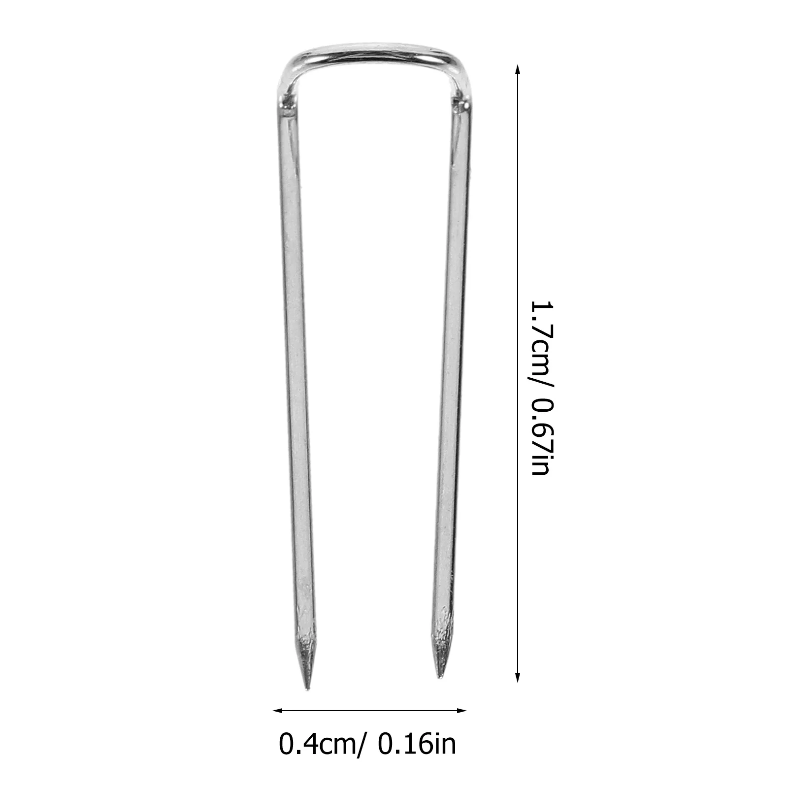 เข็มเย็บผ้ารูปตัวยูแบบใส ใช้ซ้ำได้ ปลายแหลมแข็งแรง อุปกรณ์เย็บผ้า สำหรับงาน DIY