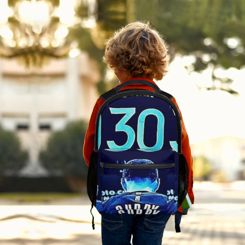 Curryy-mochila para meninos, mochila estudantil de grande capacidade, desenhos animados, ensino médio, 17"