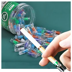 100Pcs Disposable Tobacco Cigarette Filter Smoking Reduce Tar Filtration Cleaning Holder 100 PCS Cigarette Holder Converter