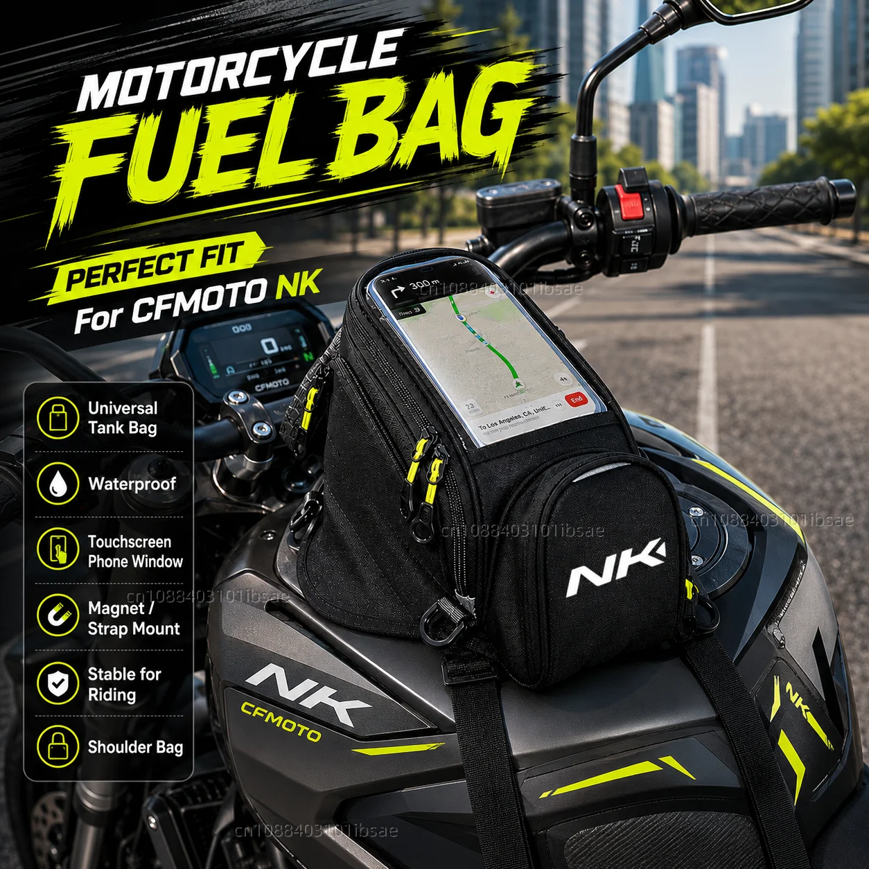 

NEW Universal Magnetic Fuel Tank Bag Motorcycle Phone Navigation Pack For CFMOTO 450NK 675NK 800NK 125NK NK 675 NK 450 NK 800